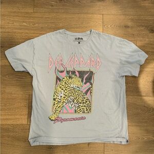 Bling oversized band tee